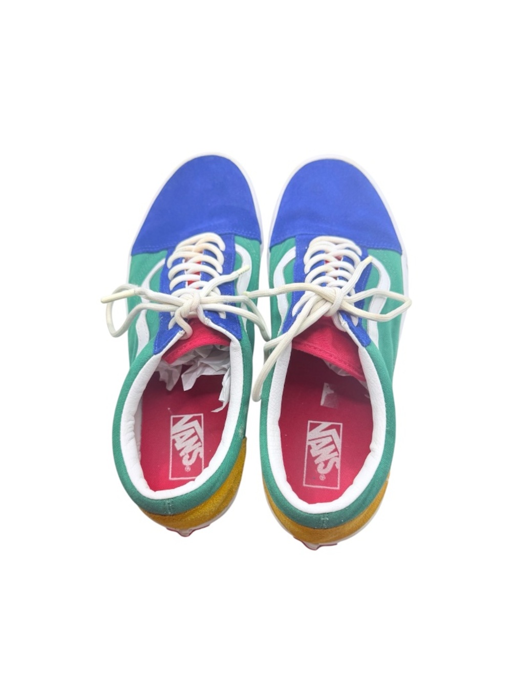 Vans Old Skool Colorblock Multi-Color Sneakers - Men's Size 13 - Low Tops Skater - Picture 8 of 11